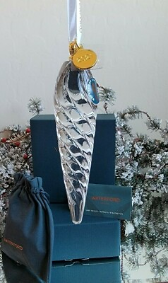 2021 *NIB* WATERFORD CRYSTAL ANNUAL ICICLE CHRISTMAS ORNAMENT 1059688