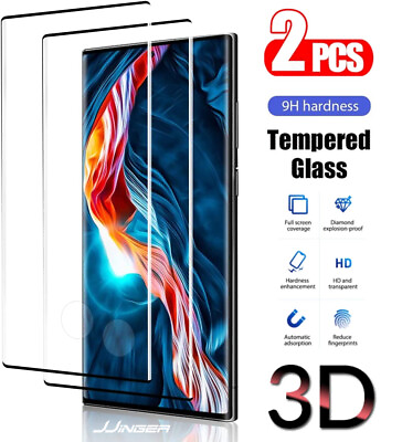 #ad 2X Tempered Glass Screen Protector For Samsung S8 S9 S10 S20 S21 S22 S23 A14 A32