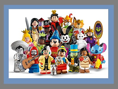 LEGO 71038 DISNEY 100 Series 3 Minifigures Baymax Robin Hood Wizard Mickey CMF
