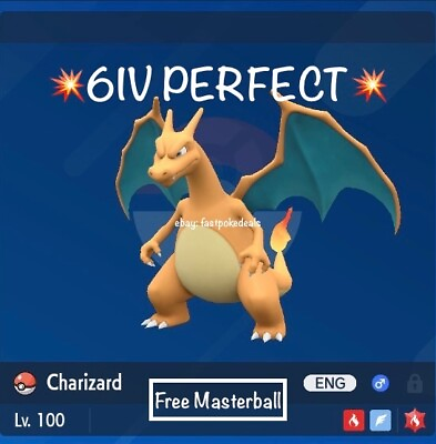 Pokemon Scarlet and Violet 💥6IV PERFECT💥 Charizard Fire Tera FAST D Event