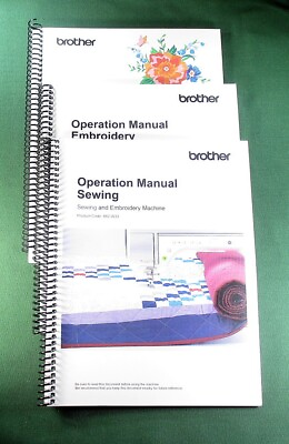 Brother Luminaire Innov is XP3 Sewing Embroidery Embroidery Design Manual Set