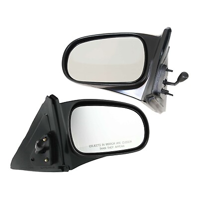 #ad #ad Set of 2 Mirrors Driver amp; Passenger Side Coupe Left Right for Honda Civic Pair