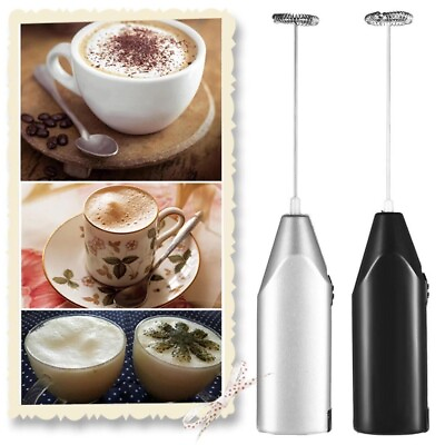#ad Electric Milk Frother Drink Foamer Whisk Mixer Stirrer Coffee Eggbeater Kitchen