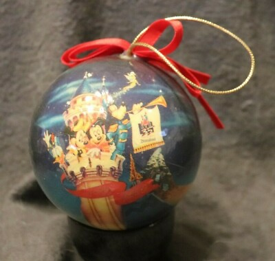 #ad Ornament Disneyland 35th Anniversary Round ball ornament great condition