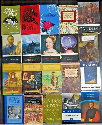 #ad Classic Literature PAPERBACK 18 Lot Books FREE SHIPPING