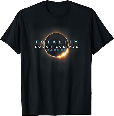 #ad Astronomy Lovers Total Solar Eclipse 2024 Totality Unisex T Shirt
