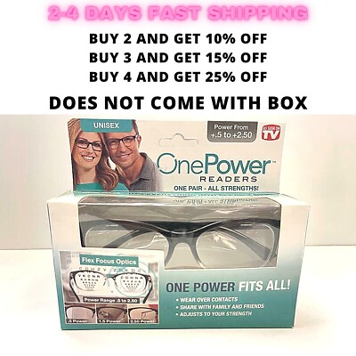 One Power Readers Multifocal Auto Focus Reading Fashions Adjusting Men Glasses