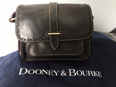 Dooney and Bourke Florentine Leather Binocular Bag in Brown Tmoro GUCDust Bag