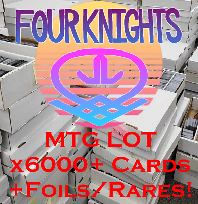 #ad 6000 MTG Magic Card Lot Collection Bulk with Foils Rares Magic The Gathering