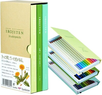 #ad Tombow Coloring 90 Pencil Irojiten Vol. 1 30 colors JAPAN CI RTA JPN