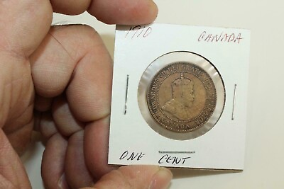 #ad 1910 Canada One Cent Coin used ungraded Coin