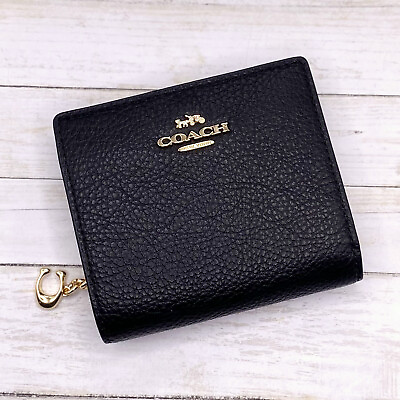 Coach Leather Snap Wallet