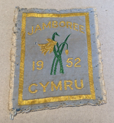 #ad Vintage 1952 CYMRU Scout Patch Wales