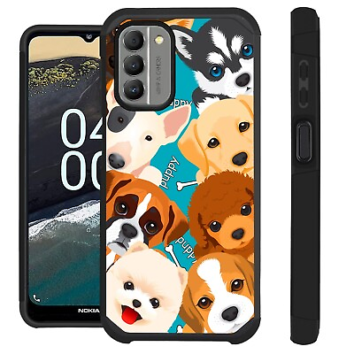 FUSION Case For T Mobile NOKIA G400 5G Hybrid Phone Cover BIG CUTE PUPPY DOGS