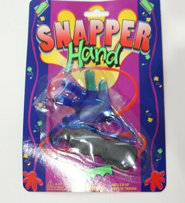#ad Toysmith Snapper Hand Blue Sticky Hand