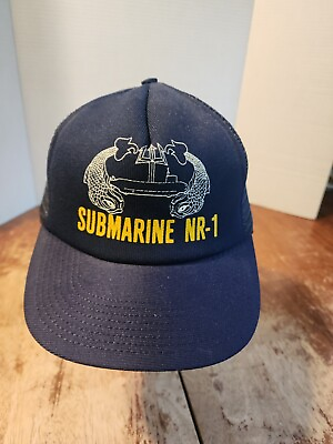 #ad US Navy USN NR 1 Deep Submersible Submarine Vintage Hat Cap Made In USA
