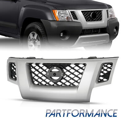 #ad For 2009 2010 2012 2013 Nissan Xterra Silver Shell Grille Assembly
