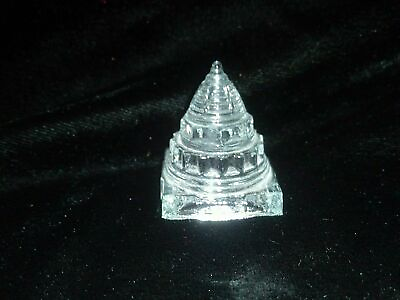 #ad Natural Crystal Shree Yantra 3D Meru yantra Energized 2 inch Tall Free Shipping