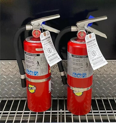 FIRE EXTINGUISHER 5lb Abc Scratch amp; Dirty Set of 2