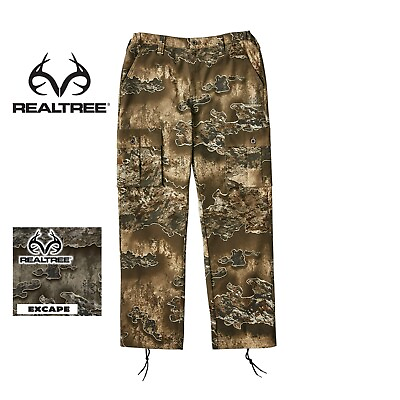 #ad #ad Camouflage Hunting Pants Men#x27;s Realtree® EXCAPE 6 Pocket Cargo Style Size Choice