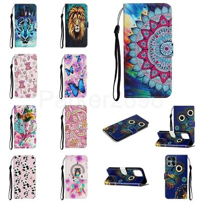 Case For iPhone 14 13 12 11 Pro XR XS Max 8 7 Plus Embossed Pattern Wallet Cover