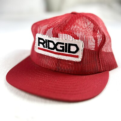 #ad Vintage 70s RIDGID TOOLS Louisville Full Mesh Patch SNAPBACK Trucker Hat Cap