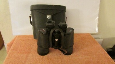 #ad Vintage Belmont 7x50 Fully Coated Lenses Binoculars w Case