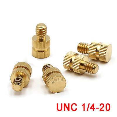 #ad 1 4quot; 20 BSW Solid Brass Injection Molding Knurled Thread Inserts Screws Nuts