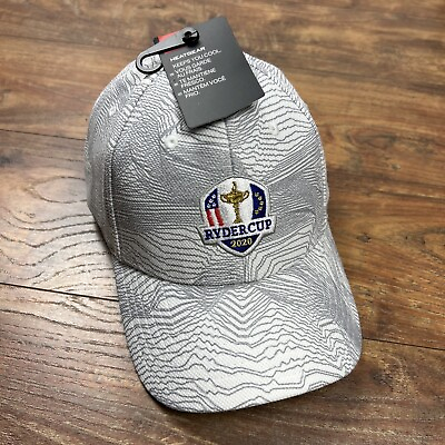 #ad #ad 2020 Ryder Cup Under Armour Gray Fitted L XL Golf Hat Cap Map Elevation Lines