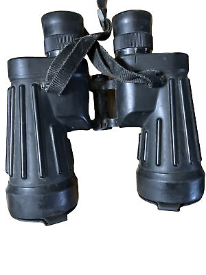 Fujinon 7x50 7 Degree Binoculars Straps Case Used Compass Not Working