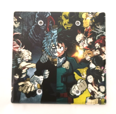#ad NEW in Package Anime Cartoon Decorative Blank Light Switch Cover Plate w screws