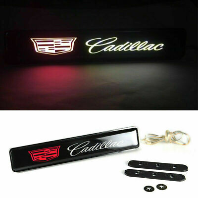 #ad 1X NEW CADILLAC LED Logo Light Car For Front Grille Badge Illuminated Decal