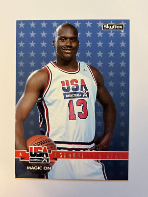 #ad 1994 SkyBox #72 Shaquille O#x27;Neal Magic On O#x27;Neal USA Basketball Card