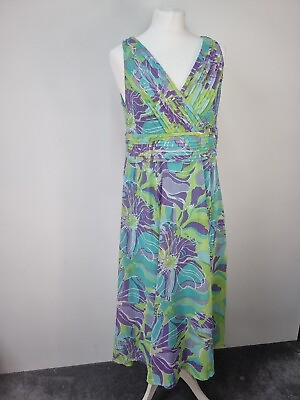 #ad Kaleidoscope uk 12 14 floral lined summer tea dress