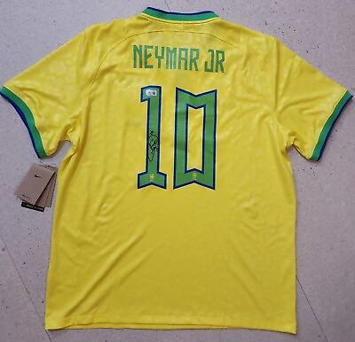 Neymar Jr. Signed 2022 World Cup Jersey Brazil Brasil Beckett BAS Witness