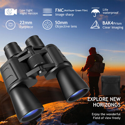 Military Zoom 180x100 Powerful Binoculars Day Low Night Optics Hunting Outdoor