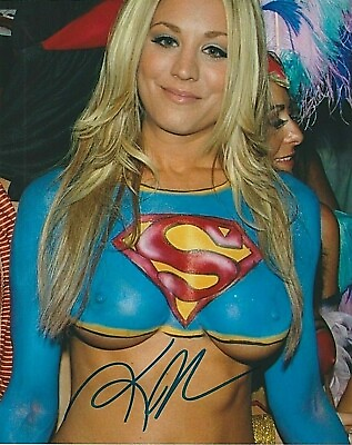 Kaley Cuoco Supergirl Sexy signed 8x10 photo Reprint