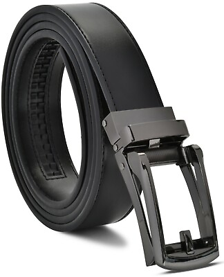 Men#x27;s Ratchet Belt Genuine Leather Mens Belt with Slide Ratchet Belts for men