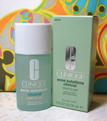 #ad Clinique Acne Solutions Clinical Clearing Gel 1 fl. oz. FS New in Box $33 Value