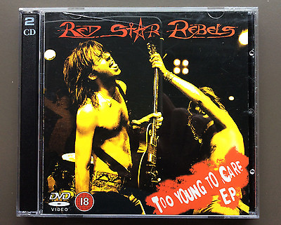 #ad RED STAR REBELS Too Young To Care CD EP EX 2005 4 Tracks With Bonus DVD RARE