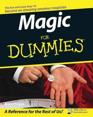 #ad Magic For Dummies Paperback By Pogue David GOOD