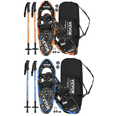 #ad VEVOR 25quot; 30quot; Light Weight Snowshoes with Poles amp; Carrying Bag for Women Men