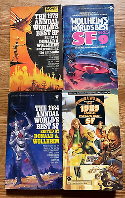 THE ANNUAL WORLD#x27;S BEST Science Fiction Wollheim 1978 1980 1984 1989 PB 4X Lot