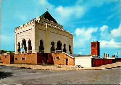 #ad 6x4quot; Postcard Rabat Morocco Mausoleum of King Mohammed V Postmarked 1972