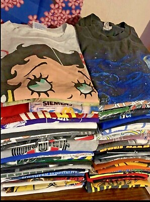 Vintage Graphic Tee Thrift Package Retro 80s 90s Y2K T Shirt Mystery