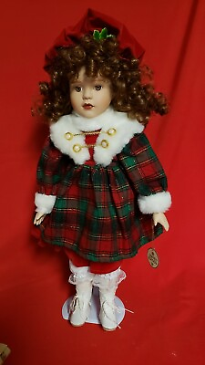 #ad Limited Edition Christmas 18 Inch Doll with Stand