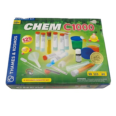 #ad #ad Thames amp; Kosmos 640118 Chem C1000 Chemistry Experiment Kit Opened 99% Complete