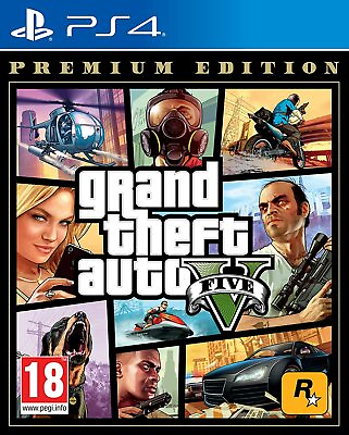 Grand Theft Auto: V Premium Edition for Sony® PS4 PS5 Rockstar Crime New