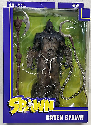 McFarlane Raven Spawn 7” Action Figure Kids Toy Collectible With Hook NEW