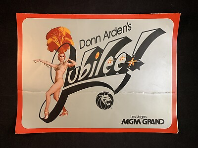Vintage 1982 Donn Arden#x27;s Jubilee Las Vegas MGM Grand Show Program